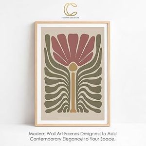 Cadre d'affiche en bois rectangulaire vertical minimaliste, impression numérique couleur, présentoir de table durable, décoration intérieure - Product Image 5