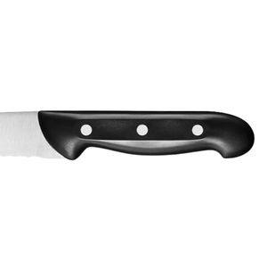 มีดหั่นขนมปังด้ามจับสีดำแบบมีหมุดยึด ใบมีดหยักสีเงิน ด้ามจับโค้ง เครื่องมือตัดขนมปังแบบยาวสำหรับบาแกตต์และขนมปังสด - Product Image 6
