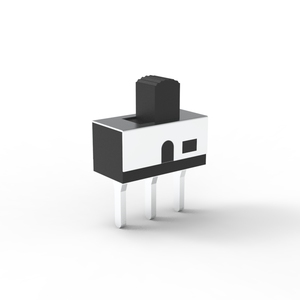 Interruptor Deslizante SPDT de Orificio Pasante XKB Connection SS-12D10G5, 5A 125V, 13.5x6.6mm, Actuador Negro, ROHS - Product Image 1
