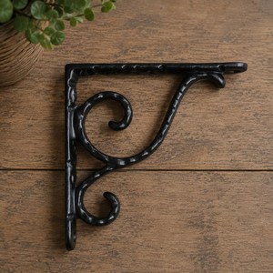 SHUBHAM Cast Iron Decorative Wall <b>Bracket</b> Metal Floating Shelf <b>Bracket</b> Antique Style Hanging Shelf Support <b>for</b> Home Decor - Product Image 1