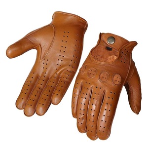 Gants en cuir personnalisés de haute qualité, respirants, décontractés, coupe-vent, compatibles écran tactile, unisexe, faible MOQ - Product Image 3