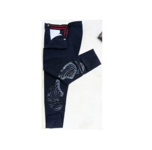 Pantalones de equitación de tela de punto de tendencia superior con parche de rodilla de silicona pantalones de equitación de alta calidad y Jodhpur - Product Image 1