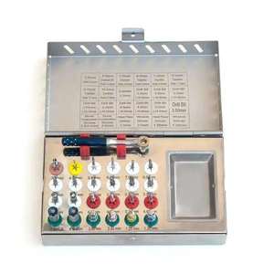 Kit de expansión ósea dental manual de 25 piezas con llave de trinquete de punta de aguja y cassette de acero inoxidable - Product Image 5