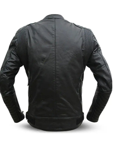 Chaqueta de Motociclista de Cuero Premium, Ropa de Motociclista de Diseño Personalizado, Chaqueta de Motociclista Clásica de Cuero Genuino para Hombre - Product Image 2