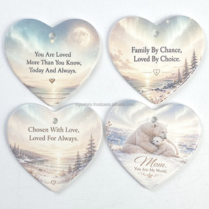 Adornos Navideños de Cerámica Sublimables Personalizados, Impresión UV a Doble Cara, Decoraciones Colgantes Personalizadas - Product Image 4