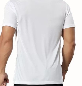 T-shirt de sport blanc personnalisé pour homme, séchage rapide, haute qualité, vêtements classiques AI-TSM-04 - Product Image 5