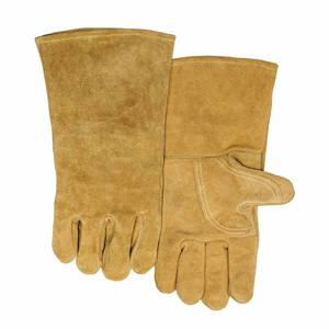 Gants de soudage en cuir de vachette pleine fleur résistants à l'abrasion pour travaux lourds, lutte contre les incendies, construction et barbecue - Product Image 1