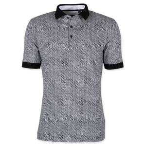 เสื้อ65% โพลีเอสเตอร์ผ้าฝ้าย35% 180กรัมสำหรับผู้ชายเครื่องแบบกอล์ฟเสื้อเชิ๊ตพิมพ์โลโก้ตามสั่งย้อมสีปกตั้งแขนสั้นสำหรับผู้ชาย - Product Image 1