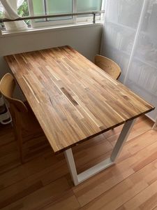 Wholesale Wooden <b>Table</b> Top Light Oak Butcher Block Countertop for Kitchen Island Office Desk Furniture - Product Image 5