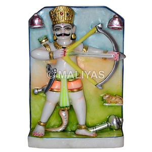 Statue de Ghantakarna Mahavir |   Murti en marbre Ghantakarna Mahavir artisanal pour la maison et le temple jain - Product Image 1
