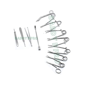 ชุดฝึกเย็บสแตนเลสสตีลจากเยอรมัน15ชิ้นเครื่องมือผ่าตัดของนักเรียนทางการแพทย์มาตรฐานความปลอดภัย - Product Image 6