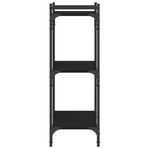 Libreria in legno ingegnerizzato nero a 3 livelli 23.6 "x 11.8" x 33.9" - Product Image 5