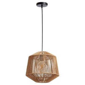 Minimalist Handwoven Rattan Pendant <b>Ceiling</b> Fixture Modern Decorative Hanging <b>Light</b> For Kitchen And Dining Room - Product Image 3
