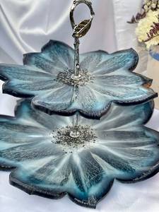 ถาดเสิร์ฟเรซิ่นสำหรับเค้กและผลไม้: ถาดเสิร์ฟดีไซน์สวยเก๋ - Product Image 1