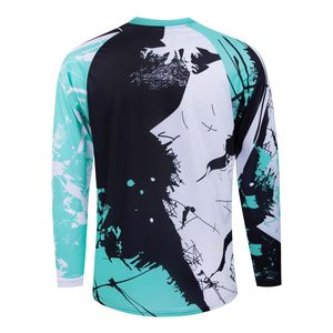 เสื้อเจอร์ซีย์มอเตอร์ไซค์แบบสั่งทำพิเศษ ลายพิมพ์แบบ Sublimation สำหรับทีม MX พร้อมกราฟิกเต็มตัวและโลโก้แบรนด์สปอนเซอร์ สำหรับนักขี่มอเตอร์ไซค์วิบาก - Product Image 3
