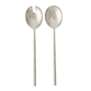 Set Of 2 <b>Heart</b> Design Salad Server Set Gold & Silver <b>Heart</b> Handles Stylish Design Decorative Salad Server For Home & Hotel Use - Product Image 2