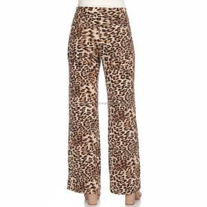 Pantalon Palazzo Femme Ample Taille Mi-Haute Cordon de Serrage Séchage Rapide Respirant Personnalisé OEM Vente en Gros - Product Image 2