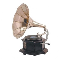 Approvisionnement d'usine Classique En Bois Radio Gramophone Antique Gramophone De Luxe Rétro Vinyle Phonographe Tourne-disque Nouveau Design 2025