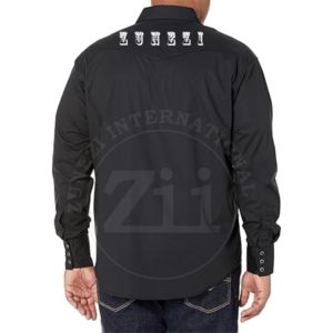 Chemises FRC résistantes aux flammes pour hommes, légères, 6,5 oz, à carreaux, boutonnées, résistantes aux flammes, 100 % coton, pour le soudage - Product Image 4