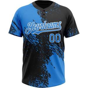 Maillots de baseball et de softball personnalisés, uniformes d'équipe sportive respirants pour hommes, femmes et jeunes avec design à boutons - Product Image 1