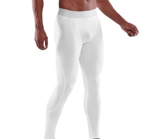 <b>Men</b> Fitness Legging Spandex & Polyester Breathable Elastic Waist High Quality White <b>Compression</b> Gym Fit <b>Tights</b> Leggings <b>For</b> <b>Men</b> - Product Image 4