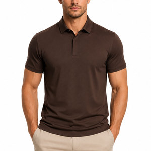 Exclusive Brown Polo Shirt Premium Comfort Soft Cotton Fabric <b>Classic</b> Fit Breathable Short Sleeve Fashion Wear - Product Image 1