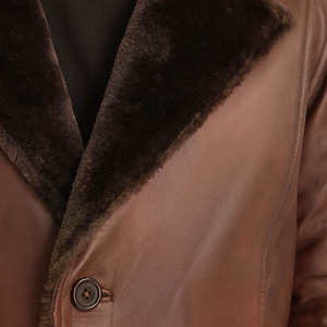 เสื้อแจ็คเก็ตหนังสำหรับผู้ชาย, เสื้อโค้ทขนสัตว์แท้ขนแกะขนาดใหญ่พิเศษสำหรับฤดูหนาวใหม่ล่าสุด - Product Image 3