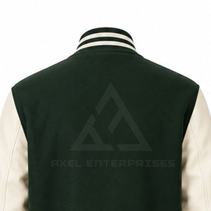 เสื้อแจ็คเก็ตเลตเตอร์แมนปักลายตามสั่งสำหรับผู้ชาย กระดุมแป๊ก ผ้าขนสัตว์ผสม เสื้อคลุมลำลองแฟชั่น ขายส่ง - Product Image 5