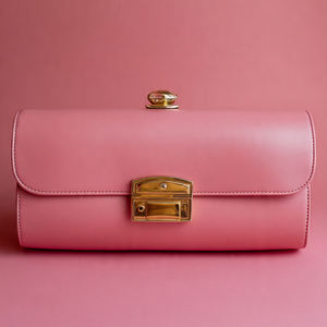 Pochette élégante en cuir véritable Shine, style preppy, avec fermeture éclair et perles, pour femme, tendance mode - Product Image 2