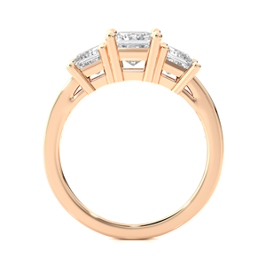 Anillo de Diamantes Naturales de Oro de 18K de Lujo para Mujer, 2.15CT, 13 Piedras, Corte Princesa y Redondo, Joyería de Compromiso y Boda - Product Image 2