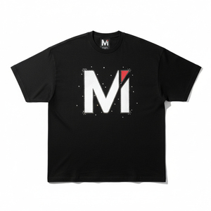 T-shirt imprimé surdimensionné en strass de qualité supérieure, 100 % coton, streetwear pour hommes, logo personnalisé, t-shirt graphique hip-hop - Product Image 1
