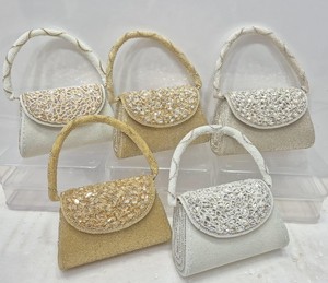 Luxury Handmade Beaded Evening Bag for Women | Pearl & Sequin Embroidered Shoulder <b>Clutch</b> | <b>Wedding</b> Party Crossbody Purse - Product Image 1