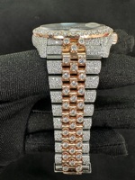 Montres RUDRA JEWELS de luxe en acier inoxydable, mouvement automatique mécanique japonais, 12 sport, élégantes, charmantes, moissanite, carrées, 20 mm