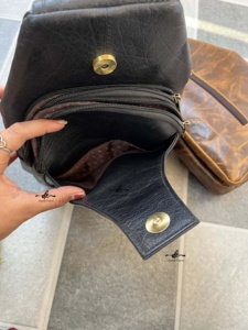 Best Seller New Arrival Stylish Unisex Genuine Leather Shoulder Travel Bag <b>Handbag</b> Multi Uses Money Bag Stylish Useful Bags - Product Image 4