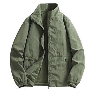 Wholesale Unisex Bomber Jacket Hooded <b>Thick</b> Vintage Waterproof Zipper Casual Sportswear Breathable Windproof <b>Coat</b> <b>Winter</b> Front - Product Image 1