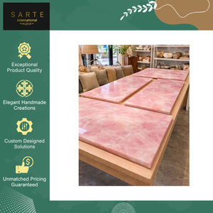 Exportateur indien vendant des carreaux de quartz rose à motif chevron de qualité supérieure, modernes, luxueux et tendance pour la décoration des murs et des sols - Product Image 5