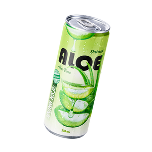 Boisson à l'aloe vera avec pulpe, saveur originale |   Emballage en canettes 330ml 24pcs/carton |   OEM ODM Vente en gros - Product Image 1