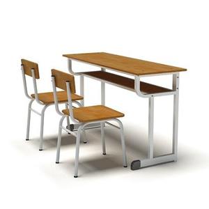 Ensemble table haute et chaises modernes en métal, structure métallique, surface en bois, écologique, durable, mobilier scolaire pour - Product Image 6