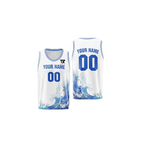 Camisetas de Baloncesto Personalizadas, Ropa Deportiva y de Equipo, Camisetas de Baloncesto Transpirables de Poliéster, Camisetas de Baloncesto de Secado Rápido para Entrenamiento - Product Image 1