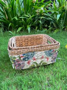 Juego de 3 Cestas Multiusos de Jacinto de Agua, Hechas a Mano, Ecológicas, Hechas en Vietnam, Venta al Por Mayor - Product Image 2