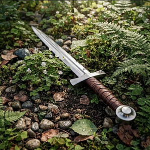 LEGACY BLADES ดาบจำลองตัวละครจากภาพยนตร์/ทีวี ทำด้วยมือจากเหล็กกล้าไร้สนิม ติดผนังแนวตั้ง ของตกแต่งผนังโลหะสมัยใหม่ ของสะสม - Product Image 3