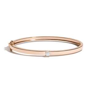 Custom Diamond Hinged Bangle 14K 18K Gold 3.5mm Stackable <b>Cuff</b> <b>Bracelets</b> For Women's Stacking Bangle Everyday Wear Wholesale - Product Image 5