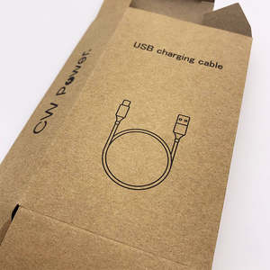 Cajas de papel reciclado personalizadas de alta calidad, cartón grueso de 350 g/m², cajas de papel kraft, cajas de embalaje para regalos y cargadores. - Product Image 5