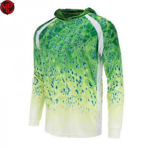 Camisetas de Pesca con Diseño de Logotipo Sublimado para Hombre y Mujer, Ropa de Pesca de Poliéster Impermeable, Jersey de Pesca Personalizado con Botones y Manga Larga - Product Image 4