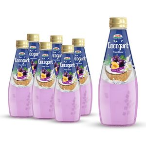 Botella de vidrio de 290ml, yogur de coco Original, bebida vegana, Nata Coco de fabricante de bebidas, productos lácteos, nutrición deliciosa - Product Image 4