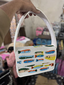 Sacs à main en coton perlé faits à la main de style bohème pour femmes indiennes, sacs messagers du zodiaque, sacs de soirée, sacs de shopping, vente en gros - Product Image 3