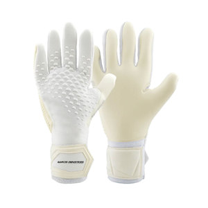 Gants de gardien de but en cuir souple de haute qualité, design unique pour droitier et gaucher, avec des caractéristiques antidérapantes et imperméables - Product Image 1