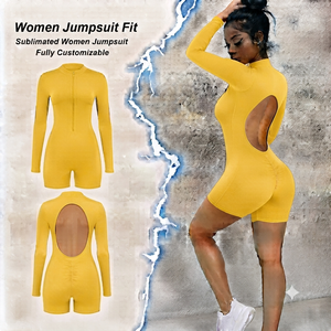 Yellow Strap <b>Jumpsuit</b> With Orange Letter Print High Waist Full Length <b>Bodycon</b> Leggings Street Wear Spring Summer - Product Image 1