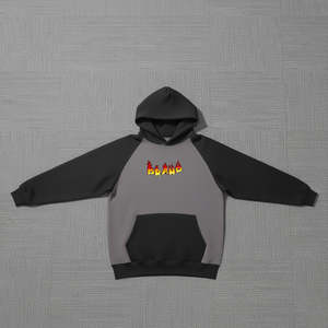 Sudaderas con capucha para hombre de alta calidad, color gris oscuro, tejido transpirable, bolsillo tipo canguro, estilo holgado, para uso en invierno. - Product Image 1