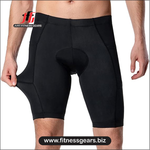 High Performance Eco-Friendly Breathable Spandex/Polyester <b>Cycling</b> <b>Shorts</b> Customizable Options Men-<b>Padded</b> Comfort Quick Dry - Product Image 1